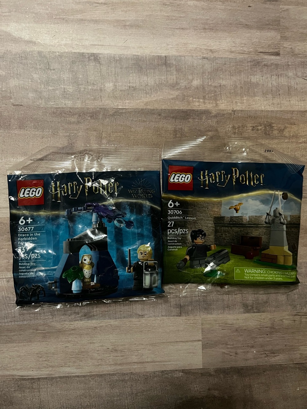 Lego Harry Potter Polybags 30706 Quidditch & 30677 Draco In Forbidden Forest